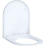 Asiento y tapa del inodoro serie Geberit Acanto. Blanco brillante